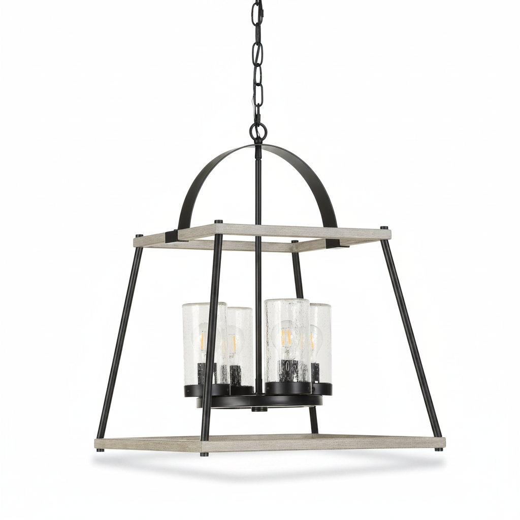 Edgecomb Lantern Indoor Outdoor Four Light Pendant