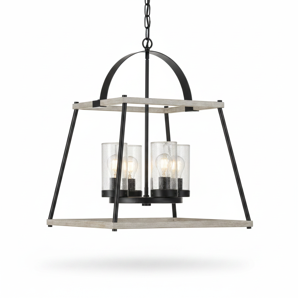 Edgecomb Lantern Indoor Outdoor Four Light Pendant