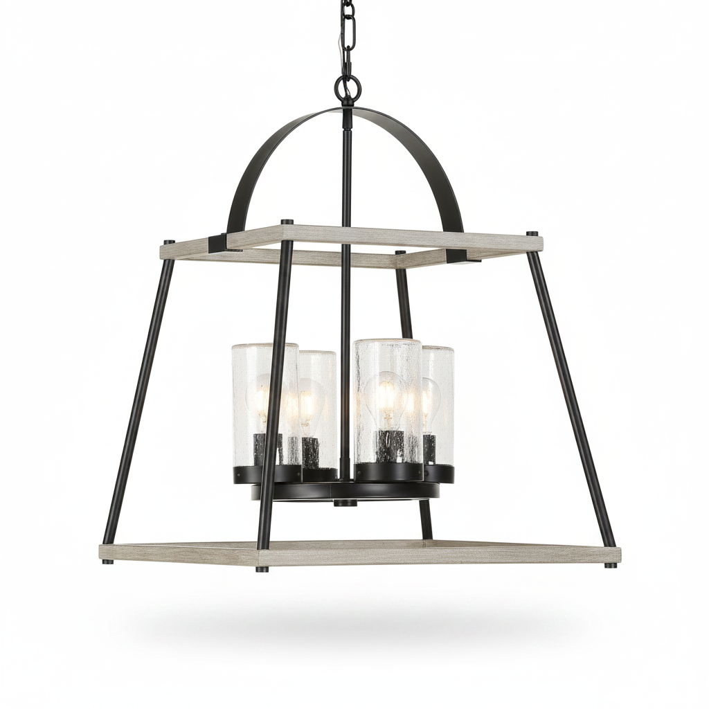 Edgecomb Lantern Indoor Outdoor Four Light Pendant